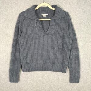 Sincerely Jules Sweater Medium Chenille Soft Tennis Prep Academia Old Money Cozy
